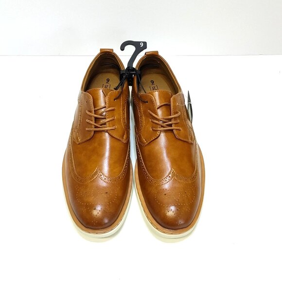 George Jonaah Wingtip Oxford Dress Shoes Size 9 Memory Insole True To Size Fit - Picture 5 of 10